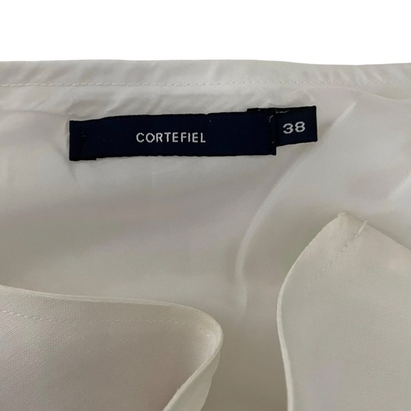 White Maxi Skirt with Embroidered Flower - Picture 4 of 4